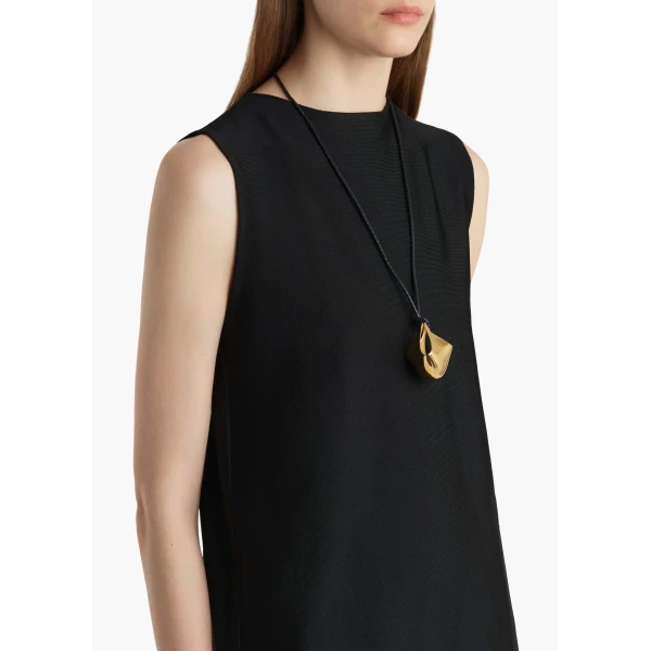 Medium Lotus Pendant in Gold - Image 2
