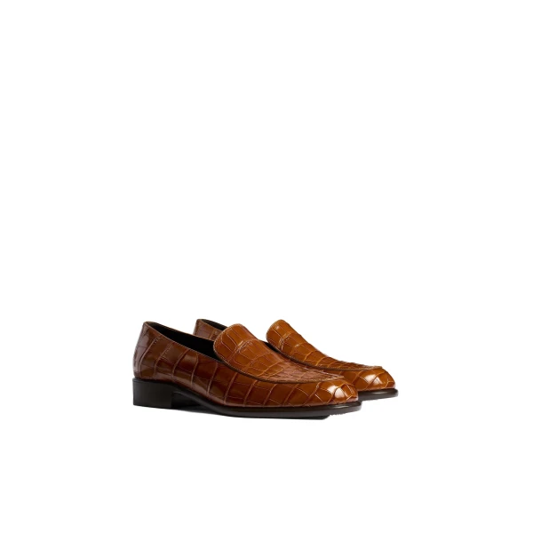 Miles Loafer in Dark Honey Alligator - Image 2