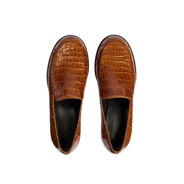 Miles Loafer in Dark Honey Alligator - Image 4