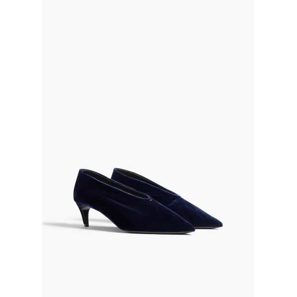 Khaite Miriam Low Pump in Midnight | Heels | Coveti