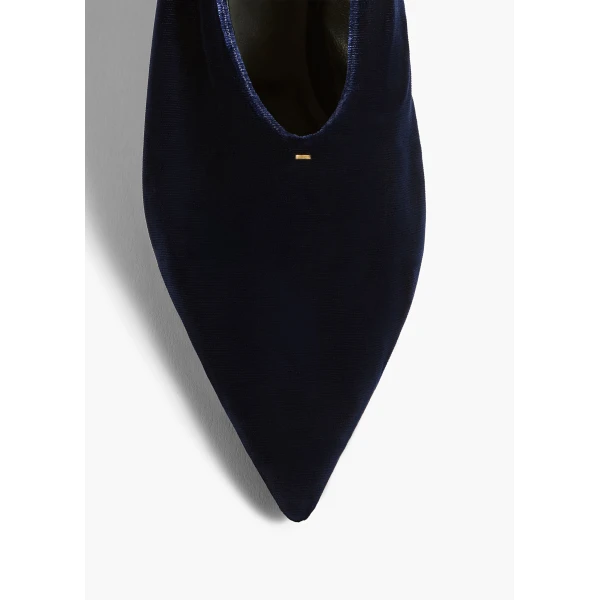 Khaite Miriam Low Pump in Midnight | Heels | Coveti