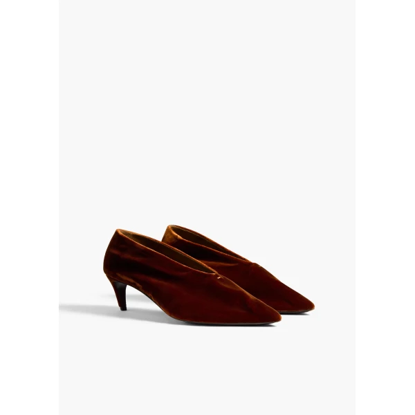 Khaite Miriam Low Pump in Rust | Heels | Coveti