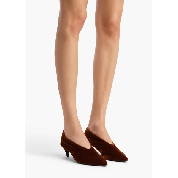 Khaite Miriam Low Pump in Rust | Heels | Coveti