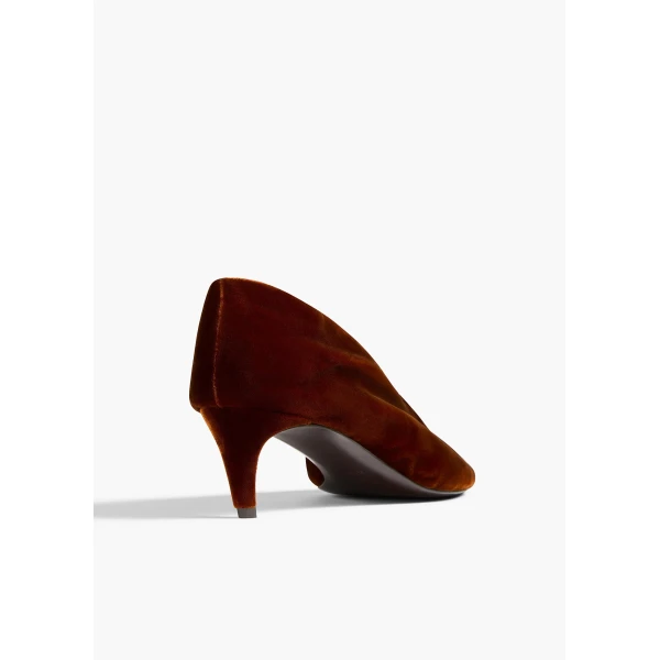 Khaite Miriam Low Pump in Rust | Heels | Coveti