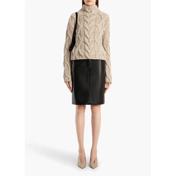Khaite Mountain Sweater in Sepia | Sweaters | Coveti
