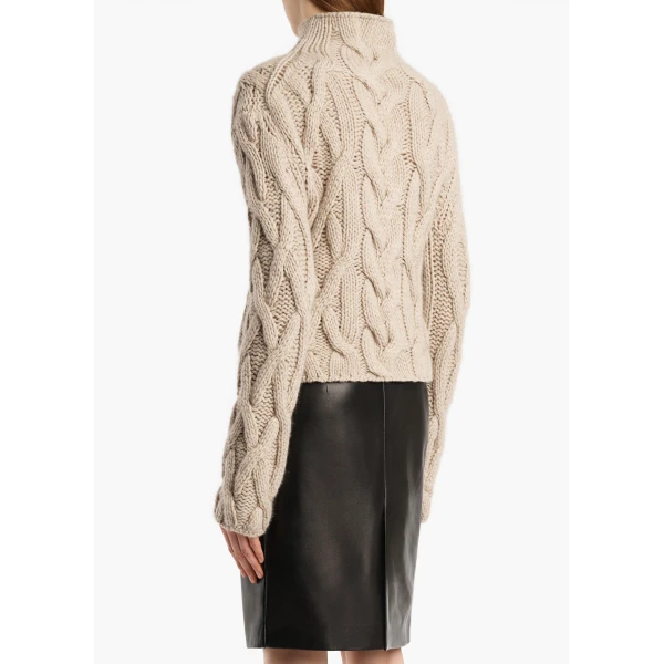 Khaite Mountain Sweater in Sepia | Sweaters | Coveti