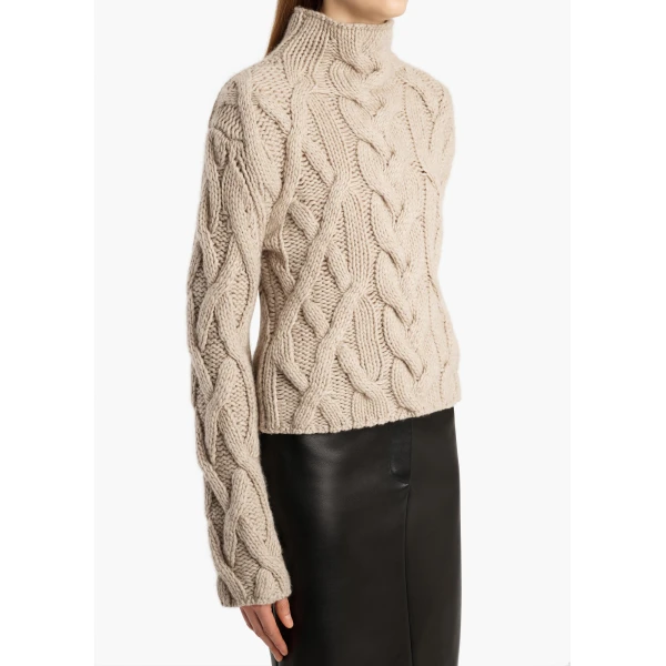 Khaite Mountain Sweater in Sepia | Sweaters | Coveti