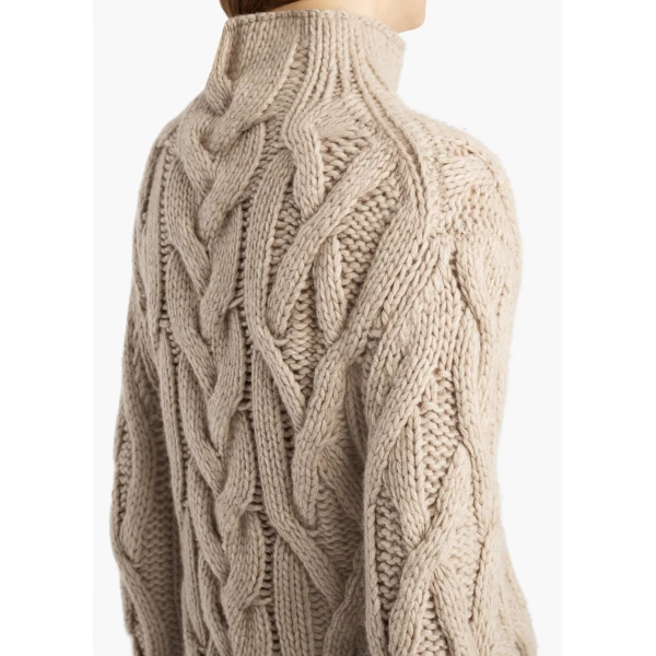 Khaite Mountain Sweater in Sepia | Sweaters | Coveti