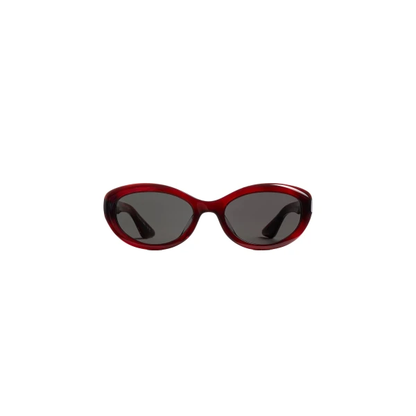 Khaite Oliver Peoples 1969C Sunglasses in Bordeaux Bark and Carbon Grey