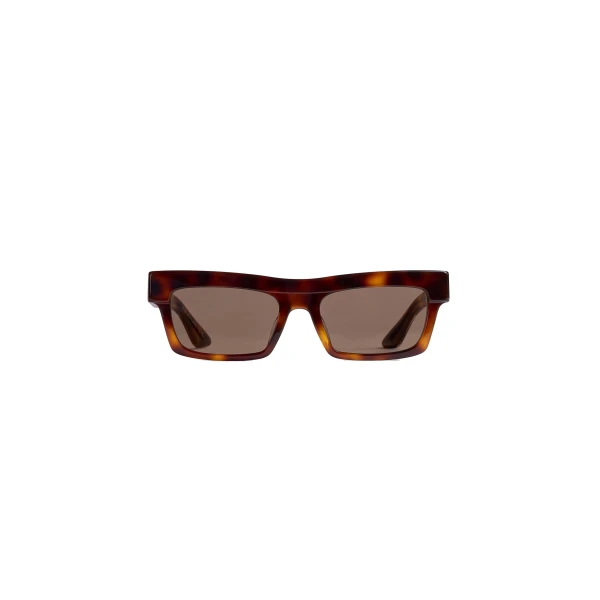 Khaite Oliver Peoples 1985C Sunglasses in Dark Mahogany and Brown