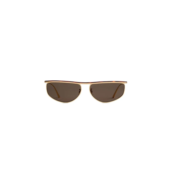 Khaite Oliver Peoples 1986C Sunglasses in Gold and Green