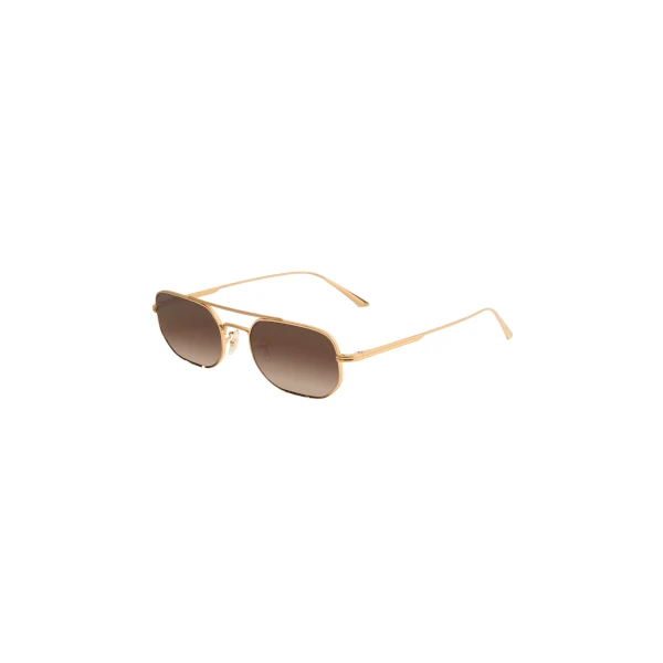 Oliver Peoples 1989C Sunglasses in Gold and Dark Brown - Image 2