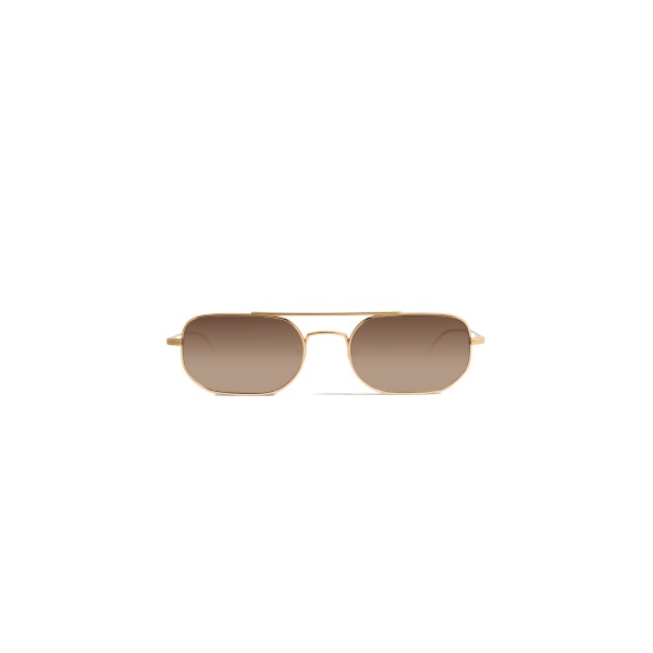 Khaite Oliver Peoples 1989C Sunglasses in Gold and Dark Brown
