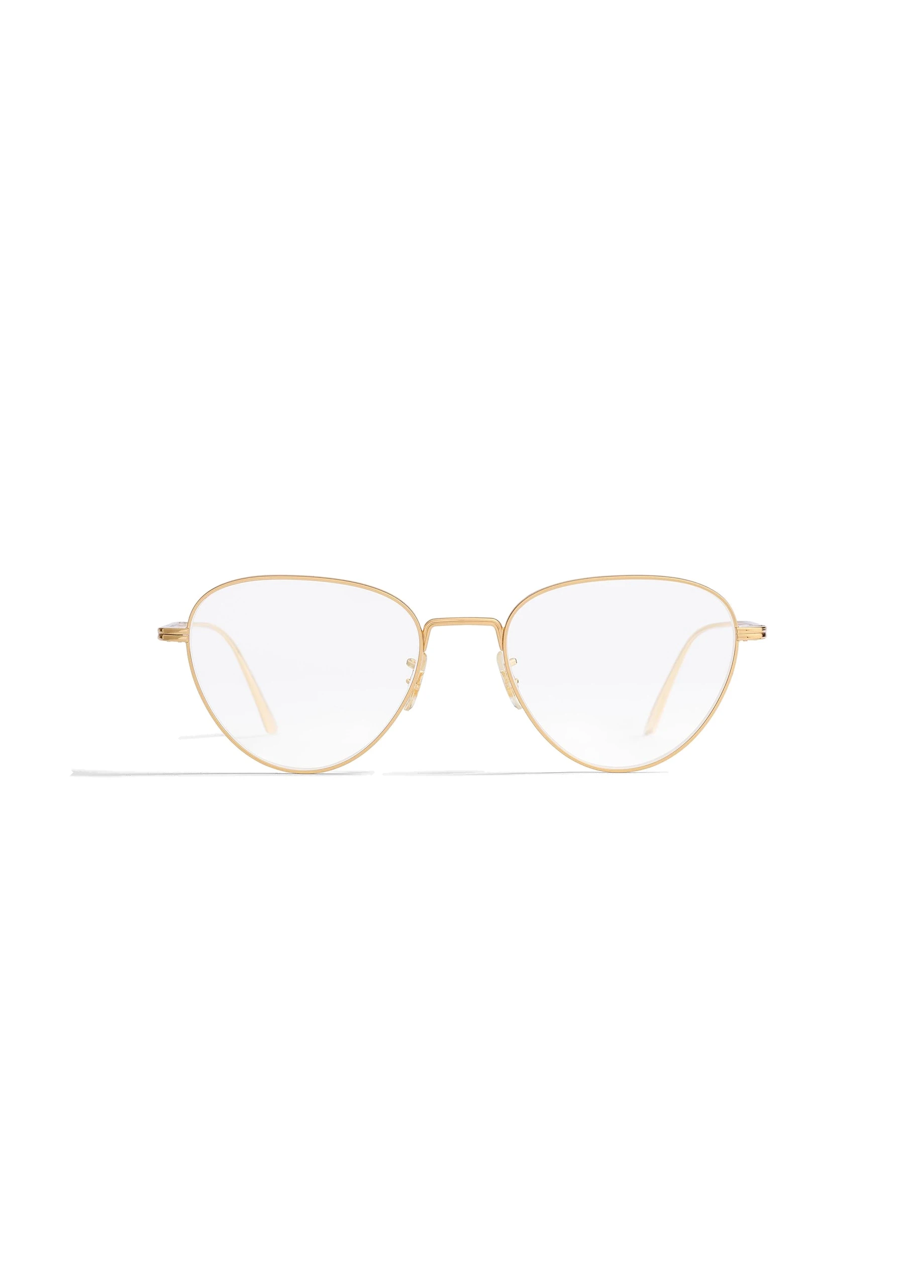 Khaite x Oliver Peoples 1991RX Optical Frames in Gold | Buy Eyewear at Coveti Khaite Oliver Peoples 1991RX Optical Frames in Gold