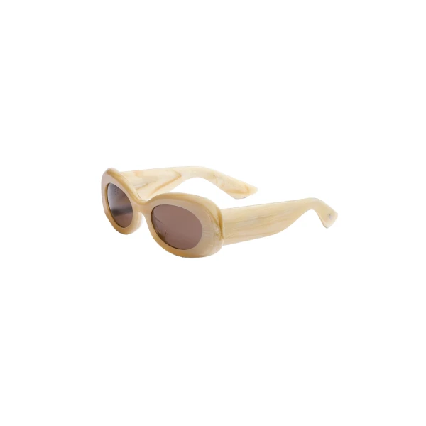 Oliver Peoples 1992C Sunglasses in Beige Silk and Brown - Image 2