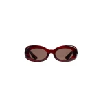 Khaite Oliver Peoples 1992C Sunglasses in Bordeaux Bark and Brown