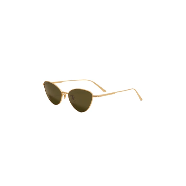Oliver Peoples 1998C Sunglasses in Gold and Vibrant Green - Image 2