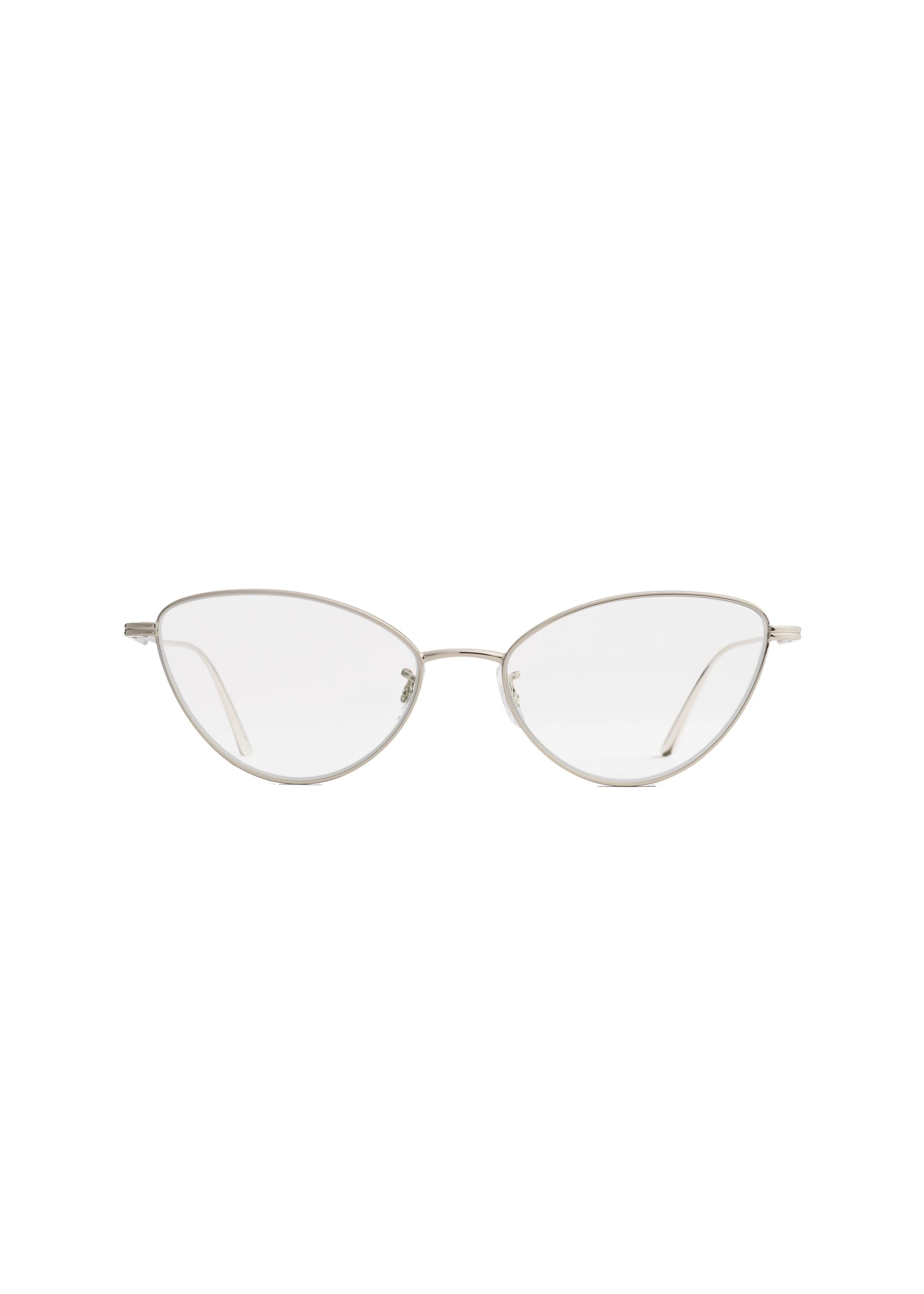 Khaite x Oliver Peoples 1998RX Optical Frames in Silver | Buy Eyewear at Coveti Khaite Oliver Peoples 1998RX Optical Frames in Silver