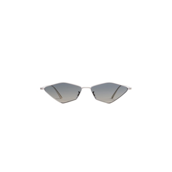 Khaite Oliver Peoples 2001C Sunglasses in Silver and Dark Grey Gradient Mirror