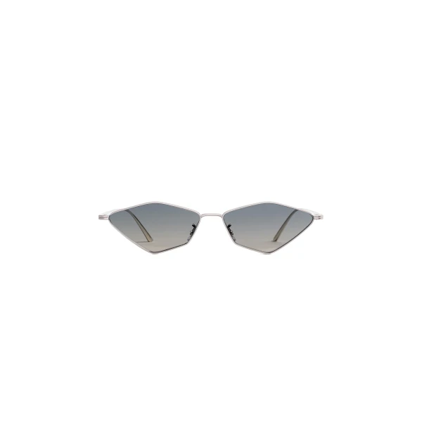 Oliver Peoples 2001C Sunglasses in Silver and Dark Grey Gradient Mirror