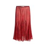 Khaite Ophelia Skirt in Black and Red | Skirts | Coveti