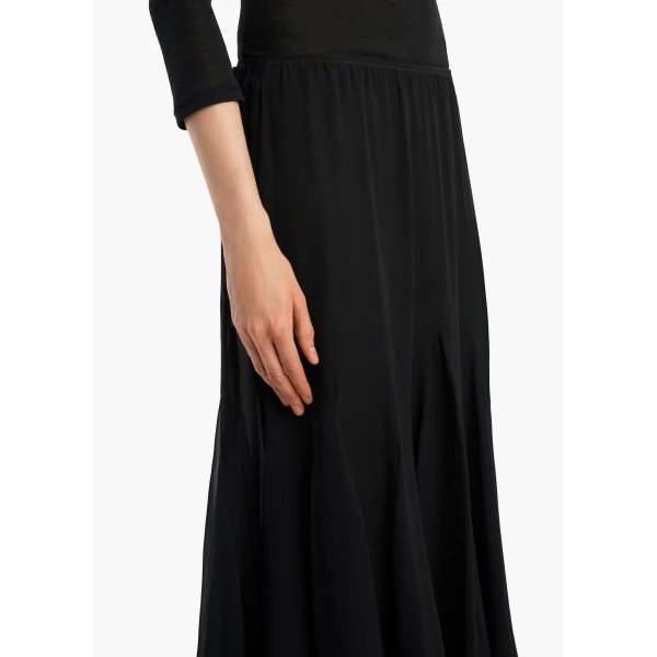 Khaite Ophelia Skirt in Black | Skirts | Coveti