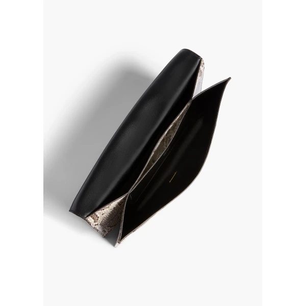 Khaite Piper Clutch In Natural Python | Clutch Bags | Coveti