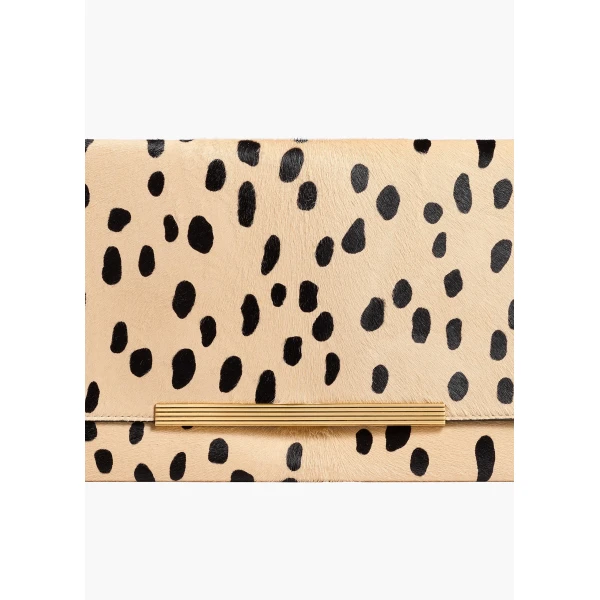 Khaite Piper Clutch in Spotted Haircalf | Clutch Bags | Coveti