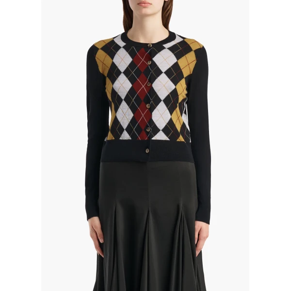 Rita Cardigan in Black Multi - Image 3
