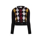 Khaite Rita Cardigan in Black Multi | Knitwear | Coveti