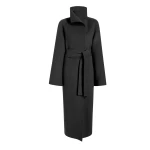 Khaite Romare Coat in Charcoal | Coats | Coveti