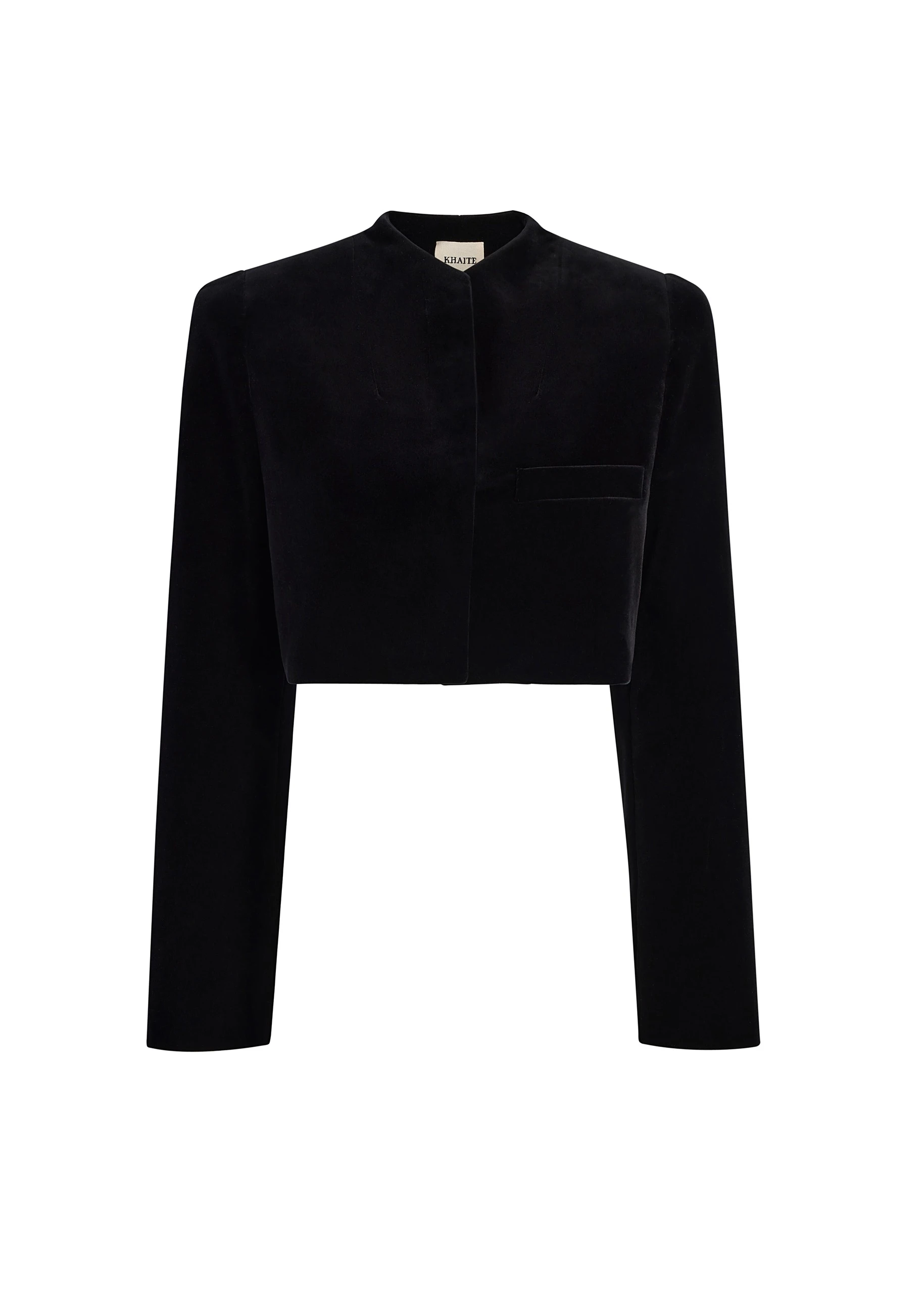 Khaite Samo Jacket in Black Velvet 0 Khaite Samo Jacket in Black Velvet | Jackets | Coveti