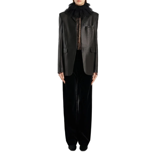 Sarmine Jacket in Black Leather - Image 2