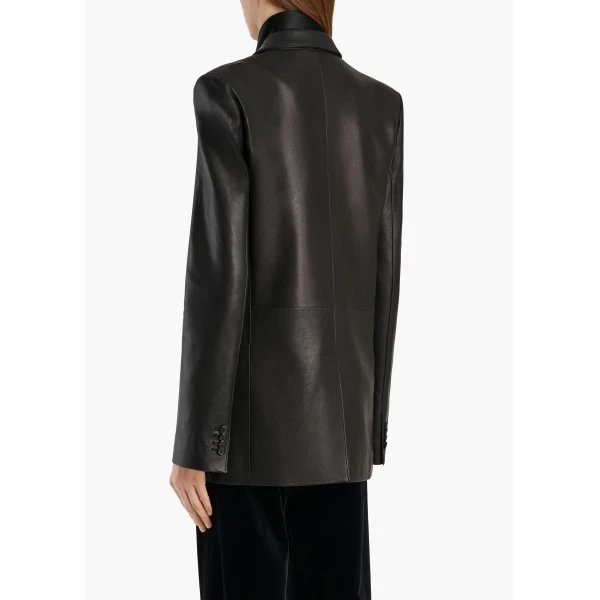 Sarmine Jacket in Black Leather - Image 4