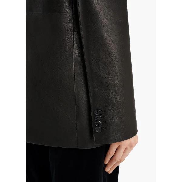 Sarmine Jacket in Black Leather - Image 6