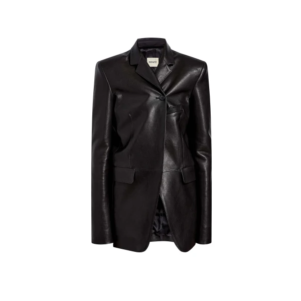 Sarmine Jacket in Black Leather