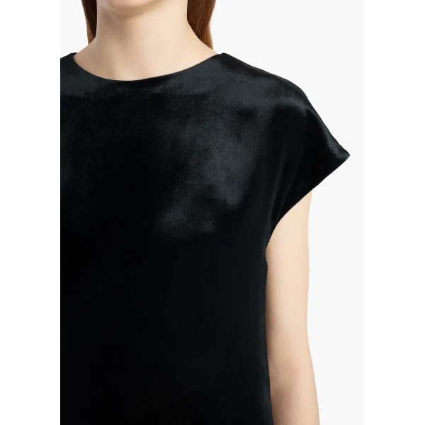 Khaite Scarla Dress in Black Velvet | Dresses | Coveti
