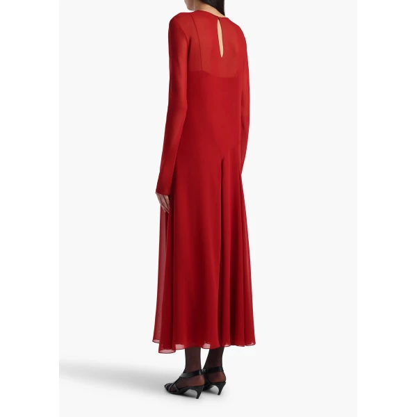 Khaite Scarlett Dress in Scarlet | Dresses | Coveti