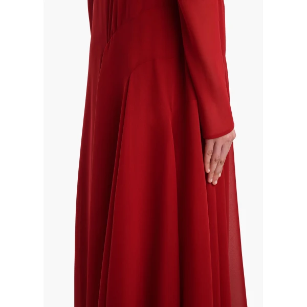Khaite Scarlett Dress in Scarlet | Dresses | Coveti