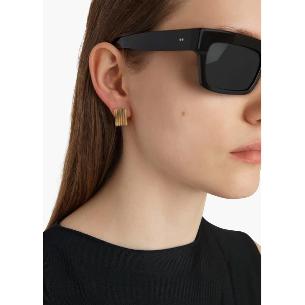 Small Empire Earrings in Gold - Image 2