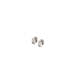 Khaite Small Empire Earrings in Silver