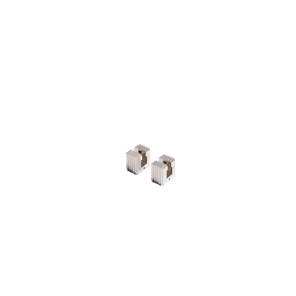 Khaite Small Empire Earrings in Silver