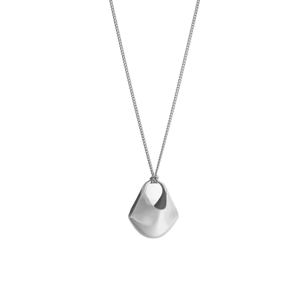 Small Lotus Pendant in Silver - Image 2