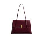 Khaite Soft Blake Shoulder Bag in Bordeaux | Shoulder & Crossbody Bags | Coveti