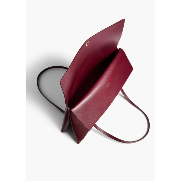 Khaite Soft Blake Shoulder Bag in Bordeaux | Shoulder & Crossbody Bags | Coveti