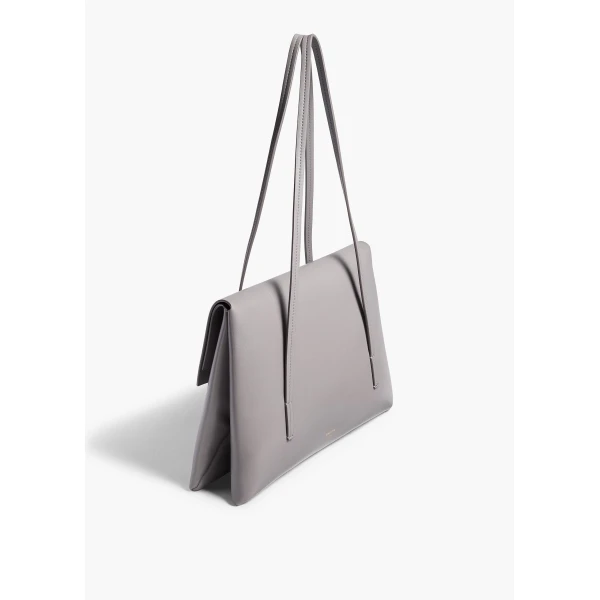 Khaite Soft Blake Shoulder Bag in Dark Haze | Shoulder & Crossbody Bags | Coveti