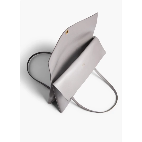Khaite Soft Blake Shoulder Bag in Dark Haze | Shoulder & Crossbody Bags | Coveti