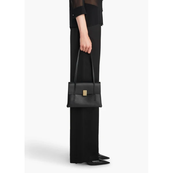 Khaite Soft Blake Small Shoulder Bag in Black | Shoulder & Crossbody Bags | Coveti