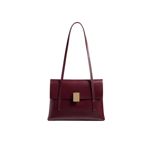 Soft Blake Small Shoulder Bag in Bordeaux