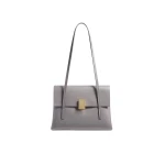 Khaite Soft Blake Small Shoulder Bag in Dark Haze | Shoulder & Crossbody Bags | Coveti